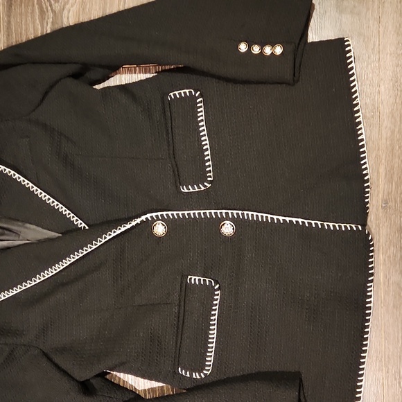 ❤️ NWOT! 7 FOR ALL MANKIND BOUCLE KNIT BLAZER JACKET, LARGE - Picture 4 of 13